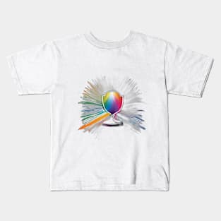 Chalice Rainbow Shadow Silhouette Anime Style Collection No. 332 Kids T-Shirt